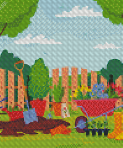 Illustration Garden Diamond Painting