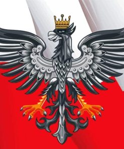 Illustration Polish Flag Diamond Painting