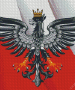 Illustration Polish Flag Diamond Painting