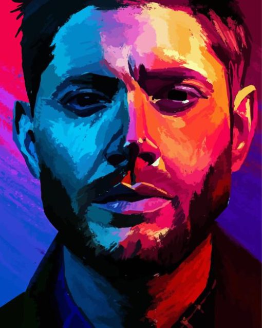 Jensen Ackles Pop Art Diamond Painting