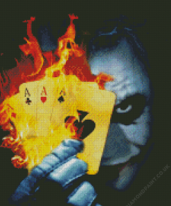 Joker With Cards Diamond Painting