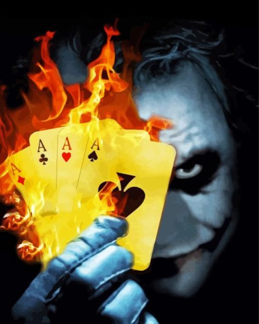 Joker With Cards Diamond Painting