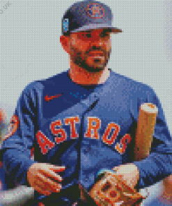 Jose Altuve Diamond Painting