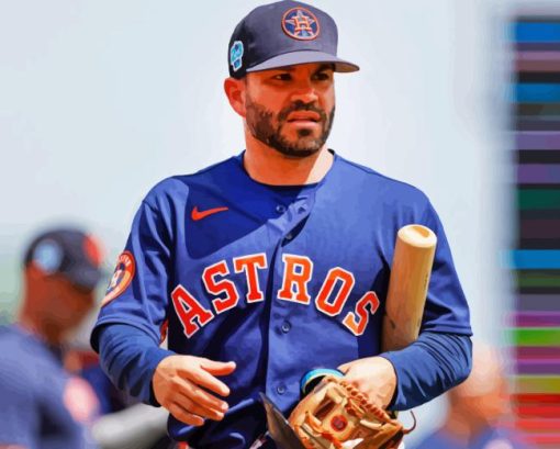 Jose Altuve Diamond Painting