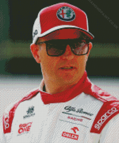 Kimi Raikkonen Racing Driver Diamond Painting