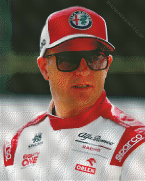 Kimi Raikkonen Racing Driver Diamond Painting