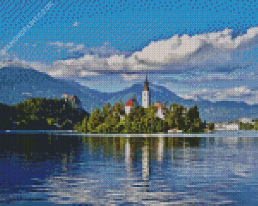 Lake Bled Diamond Painting