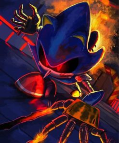 Mad Metal Sonic Diamond Painting