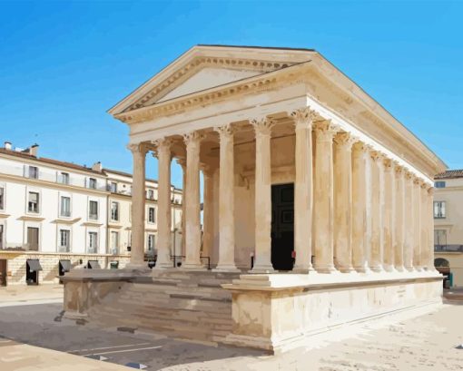 Maison Carree Nimes Diamond Painting