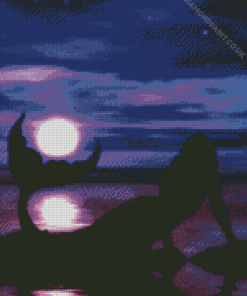 Mermaid Silhouette Diamond Painting