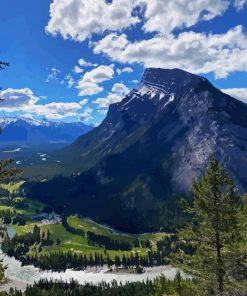 Mount Rundle Diamond Painting