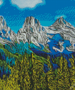 Mountains Three Sisters Diamond Painting