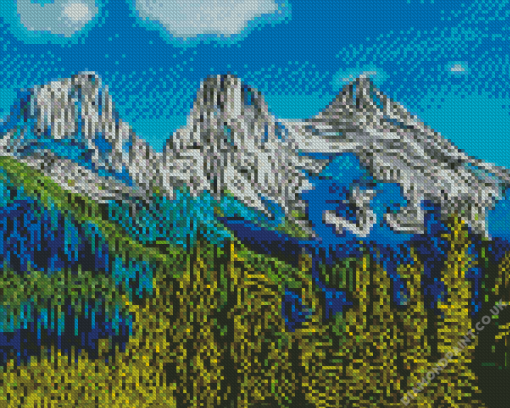 Mountains Three Sisters Diamond Painting