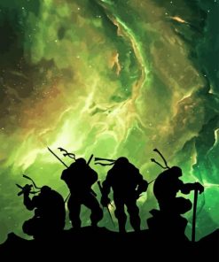 Ninja Turtles Silhouette Diamond Painting