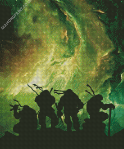 Ninja Turtles Silhouette Diamond Painting