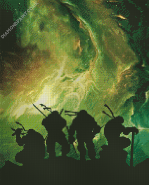 Ninja Turtles Silhouette Diamond Painting