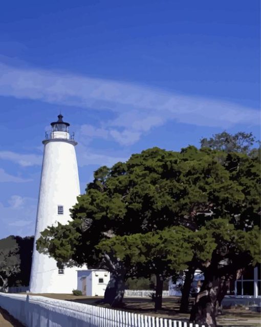 Ocracoke Lighthouse Diamond Painting