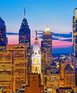 Philadelphia Skyline Diamond Painting