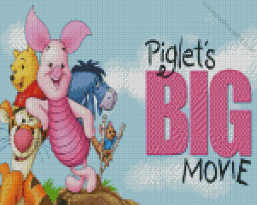 Piglets Big Diamond Painting