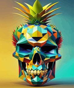 Pineapple Skull Diamond Painting