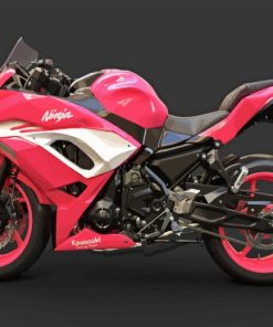 Pink Motorcycle Diamond Painting