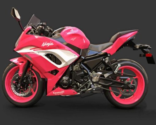 Pink Motorcycle Diamond Painting