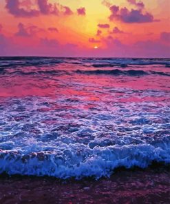 Purple Beach Diamond Painting