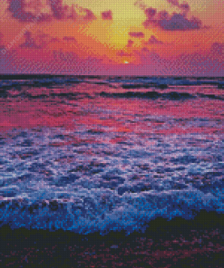 Purple Beach Diamond Painting