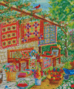 Quilts Garden Diamond Painting