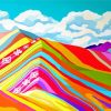 Rainbow Peru Mountain Diamond Painting