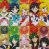 Sailor Scout Characters Diamond Painting