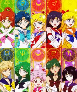 Sailor Scout Characters Diamond Painting