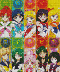 Sailor Scout Characters Diamond Painting