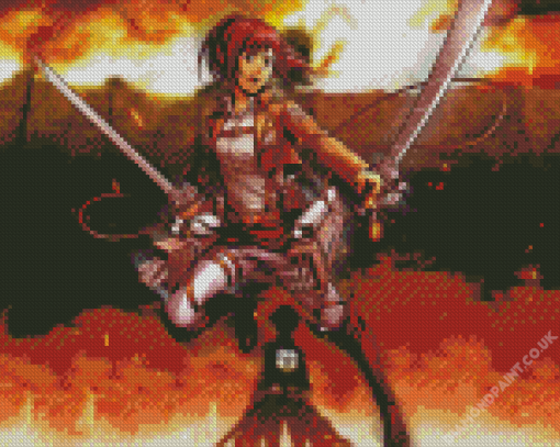 Sasha Attack On Titan Diamond Painting