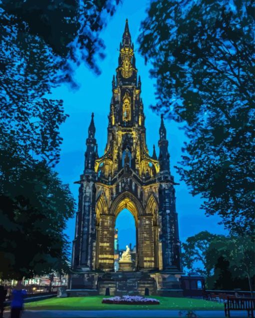 Scott Monument Diamond Painting