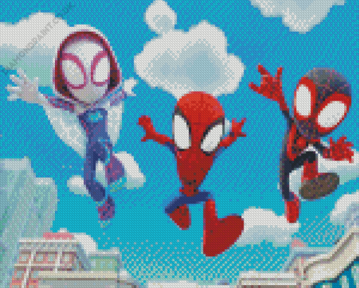 Spidey And His Friends Diamond Painting