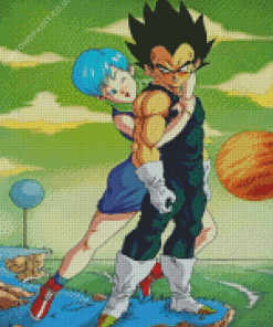 Vegeta And Bulma Diamond Painting