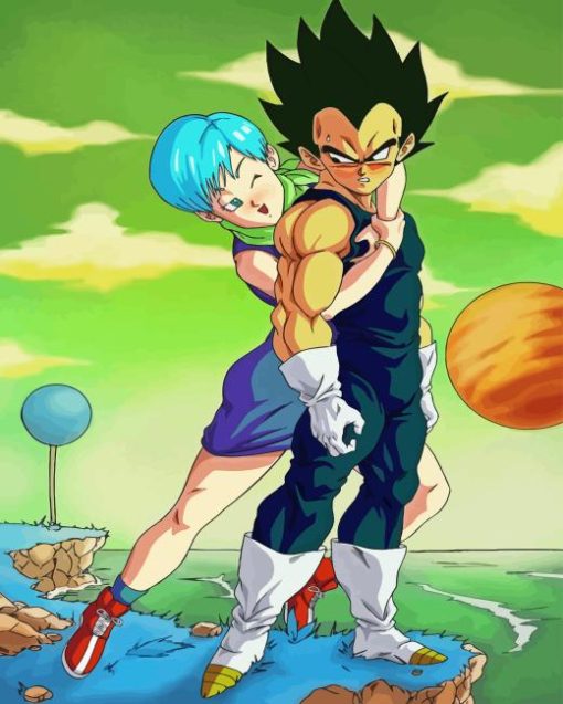 Vegeta And Bulma Diamond Painting