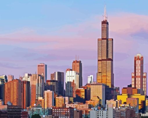 Willis Tower Diamond Painting