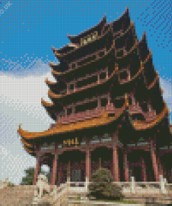 Yellow Crane Tower Diamond Painting