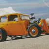 Yellow Rat Rod Diamond Painting