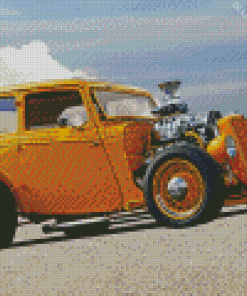 Yellow Rat Rod Diamond Painting