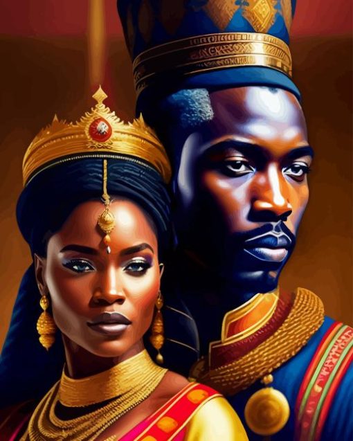 African King And Queen Diamond Painting