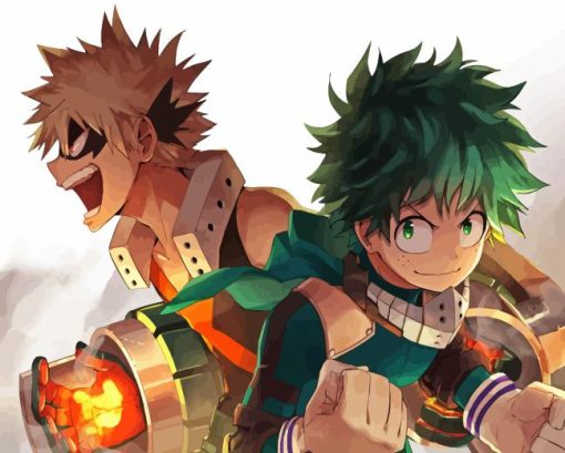 Bakugo And Deku Diamond Painting