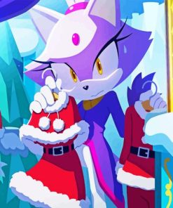 Christmas Sonic Blaze Diamond Painting