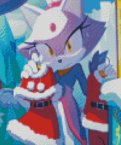 Christmas Sonic Blaze Diamond Painting