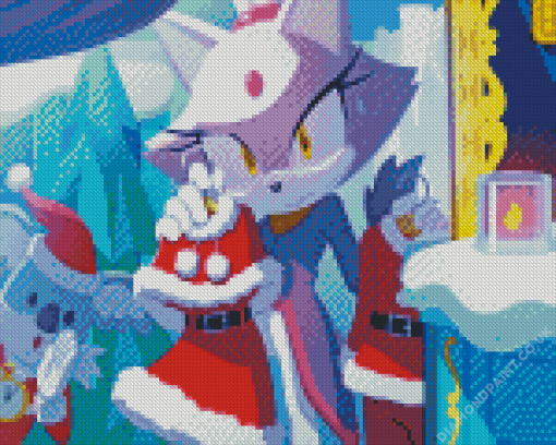 Christmas Sonic Blaze Diamond Painting