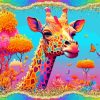 Colorful Giraffe Diamond Painting