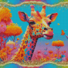 Colorful Giraffe Diamond Painting