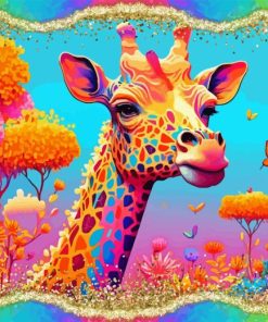 Colorful Giraffe Diamond Painting